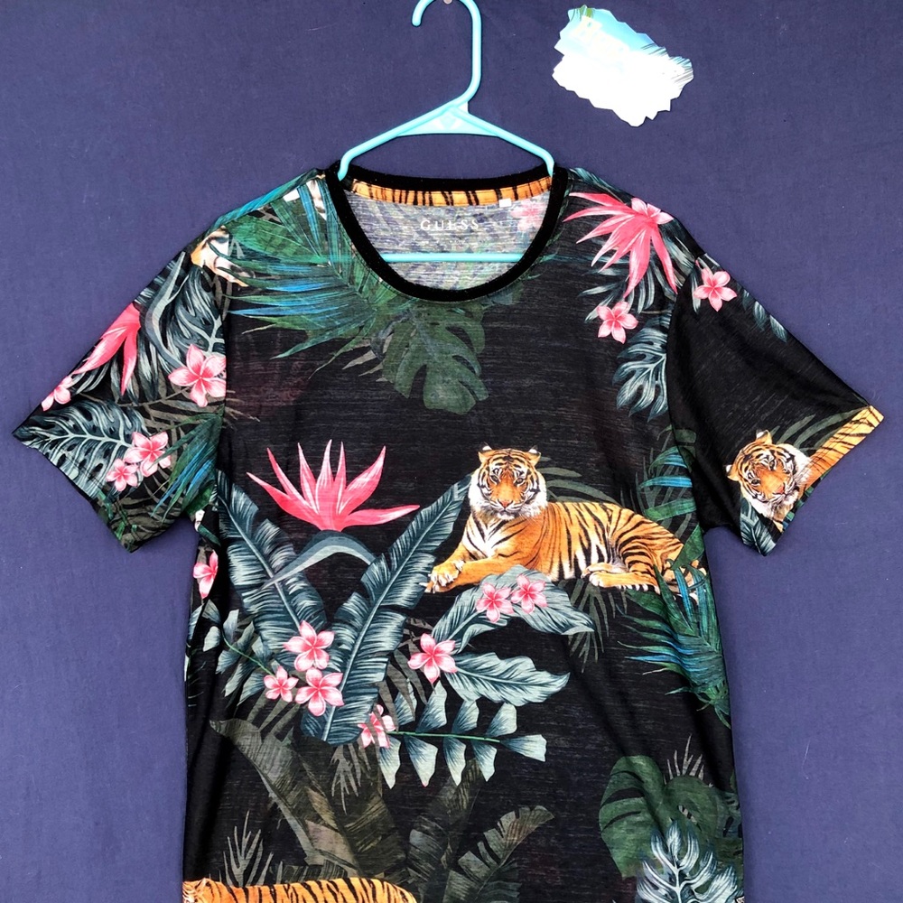 Guess Safari “See-Through” Shirt Size Large